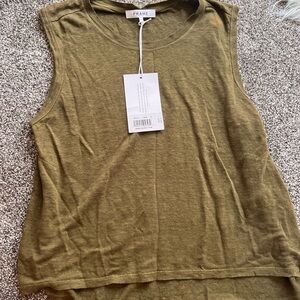 NWT FRAME linen muscle swing tank! Size M!